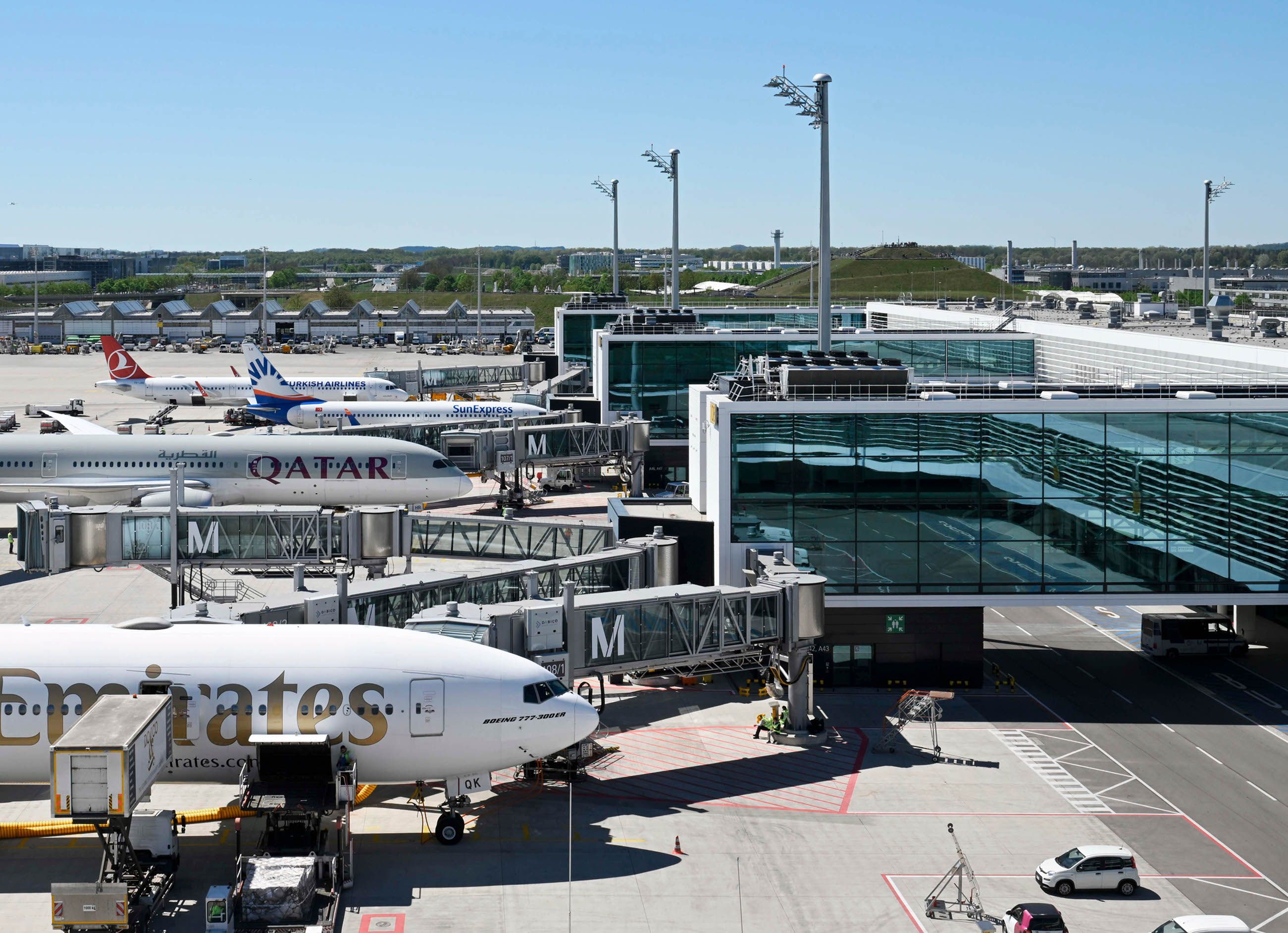 Außenansicht des neuen Terminal 1-Piers